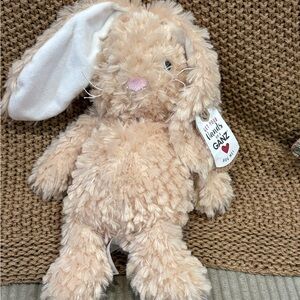 NEW GANZ Plush Beige Soft Floppy Bunny Toy Easter gift retired